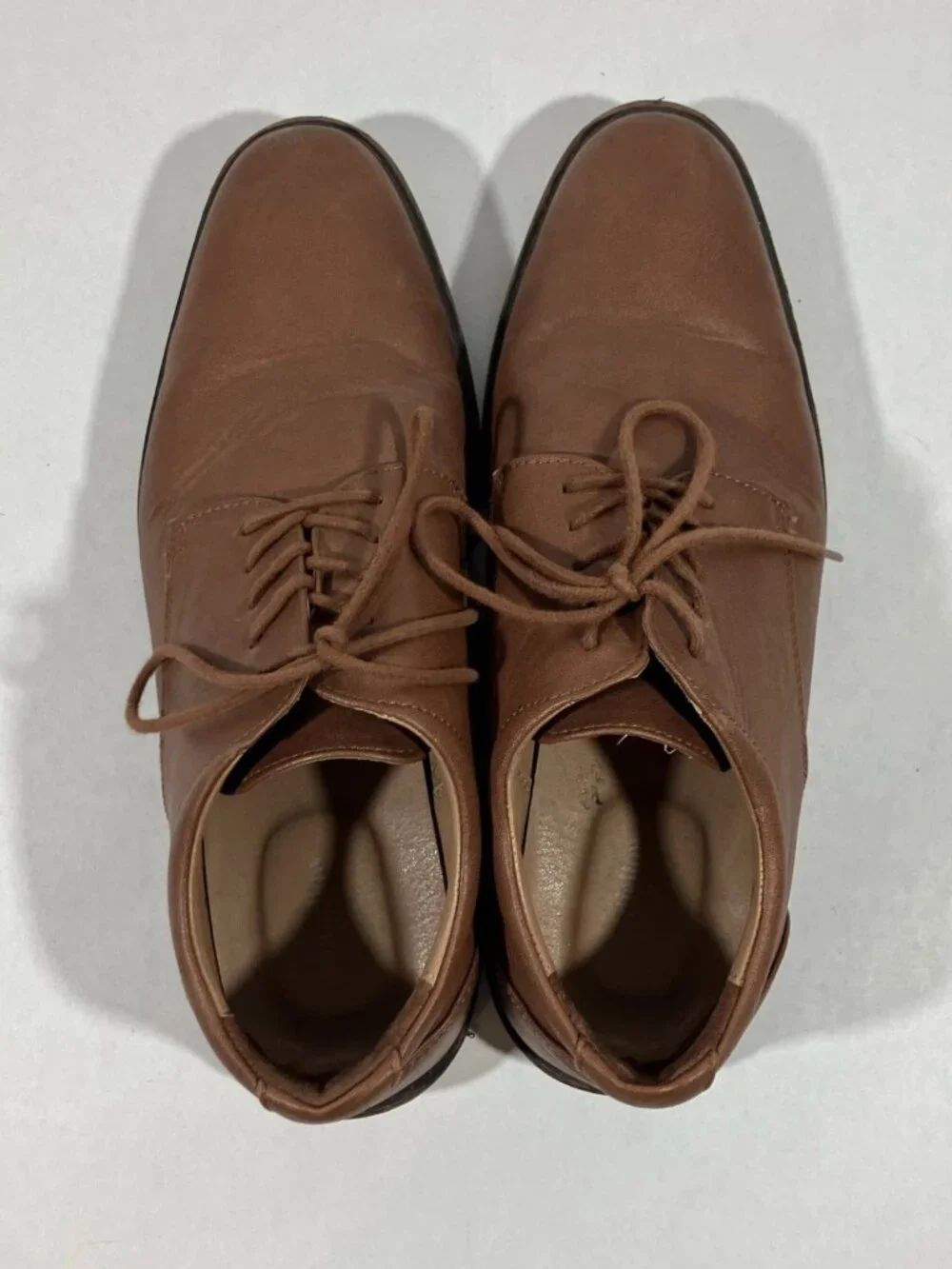 Goodfellow Men's Shoes 9M Oxford Lace-Up Dress Light Brown